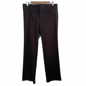 AB Studios Women's Dark Gray Straight Leg Office Career Wear Trouser Pants Sz 10